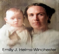 Emily Helms Winchester and child